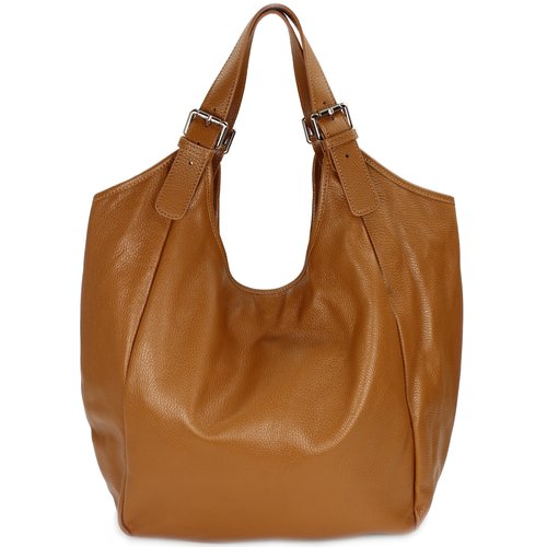 BELLI XXL Nappa Leder Shopper cognac braun