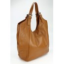 BELLI XXL Nappa Leder Shopper cognac braun