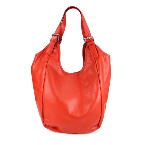 BELLI "Firenze" Nappa Leder Shopper rot