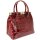 BELLI "The Bag L" Ledertasche bordeaux lack kroko