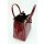 BELLI "The Bag L" Ledertasche bordeaux lack kroko