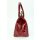 BELLI "The Bag L" Ledertasche bordeaux lack kroko