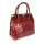 BELLI "The Bag L" Ledertasche bordeaux lack kroko