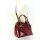 BELLI "The Bag L" Ledertasche bordeaux lack kroko