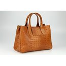 BELLI exklusive Fell Ledertasche cognac braun kroko