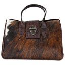 BELLI exclusive Fell Ledertasche braun kroko kuh