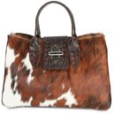 BELLI exclusive Fell Ledertasche braun kroko kuh