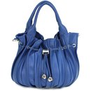 BELLI "Globe Bag" Ledertasche royalblau