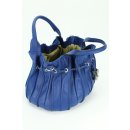 BELLI "Globe Bag" Ledertasche royalblau