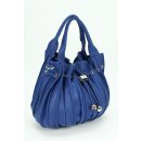 BELLI "Globe Bag" Ledertasche royalblau