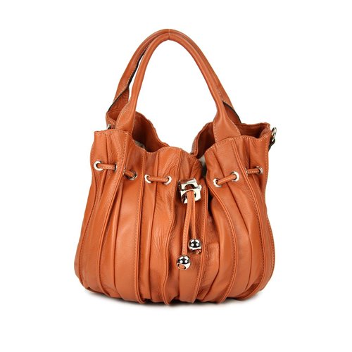 BELLI "Globe Bag" Ledertasche cognac