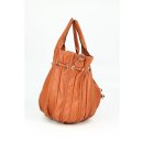 BELLI "Globe Bag" Ledertasche cognac