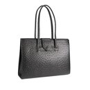 BELLI® "Design Bag C" Leder Handtasche schwarz strauss