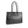 BELLI® "Design Bag C" Leder Handtasche schwarz strauss