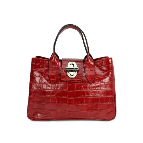 BELLI Ledertasche rot lack kroko