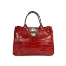 BELLI Ledertasche rot lack kroko