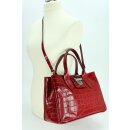 BELLI Ledertasche rot lack kroko