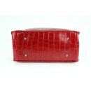 BELLI Ledertasche rot lack kroko