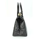 Belli "The Bag" L Ledertasche schwarz kroko