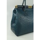 Belli "The Bag" XL Ledertasche blau strauss