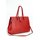 BELLI® "Design Bag C" Leder Handtasche bordeaux rot strauss