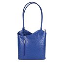 BELLI "Backpack" Leder Tasche Rucksack royal blau strauss