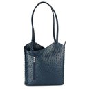 BELLI "Backpack" Leder Tasche Rucksack blau strauss