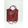 BELLI "Backpack" Leder Tasche Rucksack bordeaux lack kroko