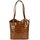 BELLI "Backpack" Leder Tasche Rucksack cognac braun lack