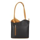 BELLI "Backpack" Leder Tasche Rucksack schwarz...