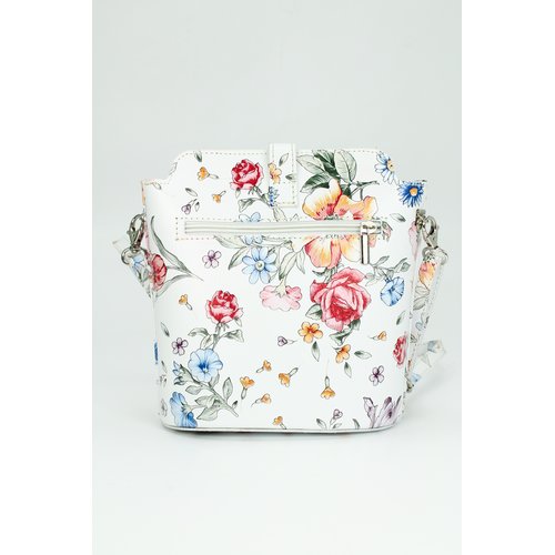 BELLI kleine Leder Umhängetasche weiß Blumenmuster Belli Shop Ihr