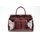 BELLI "The Bag" XXL Ledertasche bordeaux rot lack kroko