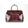 BELLI "The Bag" XXL Ledertasche bordeaux rot lack kroko