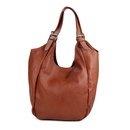 BELLI "Firenze" Nappa Leder Shopper maronenbraun