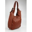 BELLI "Firenze" Nappa Leder Shopper maronenbraun