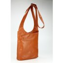 BELLI "Cross Bag Classic" Umhängetasche Ledertasche cognac