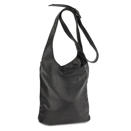 BELLI "Cross Bag Classic" Umhängetasche Ledertasche schwarz