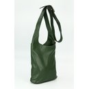 BELLI "Cross Bag Classic" Umhängetasche Ledertasche grün