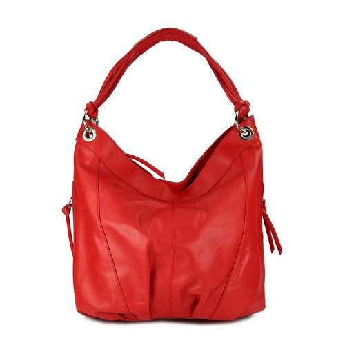 BELLI ital. Nappa Leder Shopper rot