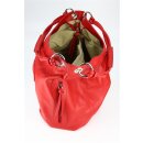 BELLI ital. Nappa Leder Shopper rot