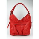 BELLI ital. Nappa Leder Shopper rot
