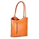 BELLI Leder Handtasche Rucksack "Belli Backpack" cognac