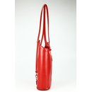 BELLI Leder Handtasche Rucksack "Belli Backpack" rot