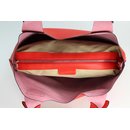 BELLI Designer Ledertasche Henkeltasche rot