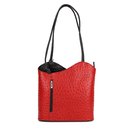 BELLI "Backpack" Leder Tasche Rucksack rot...