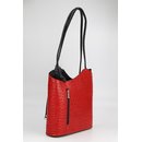 BELLI "Backpack" Leder Tasche Rucksack rot...