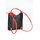 BELLI &quot;Backpack&quot; Leder Tasche Rucksack schwarz rot strauss