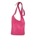 BELLI "Cross Bag Classic" Umhängetasche Ledertasche pink