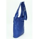 BELLI "Cross Bag Classic" Umhängetasche Ledertasche royal blau