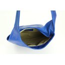 BELLI "Cross Bag Classic" Umhängetasche Ledertasche royal blau